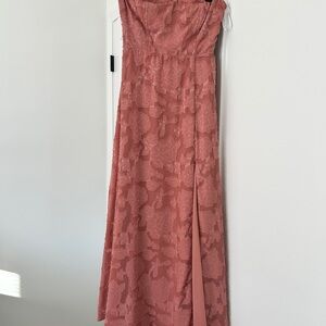 Lulus Garden of Romance Rusty Rose Burnout Maxi Dress